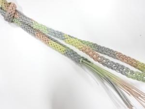 正絹　夏手組帯締め